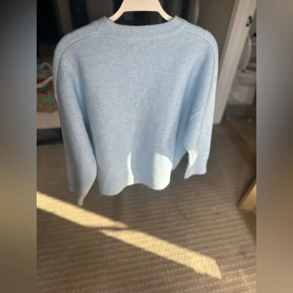 Michael Stars - PERFECT SPRING SWEATER in size Small, Lt Blue NWOT - Picture 4 of 9
